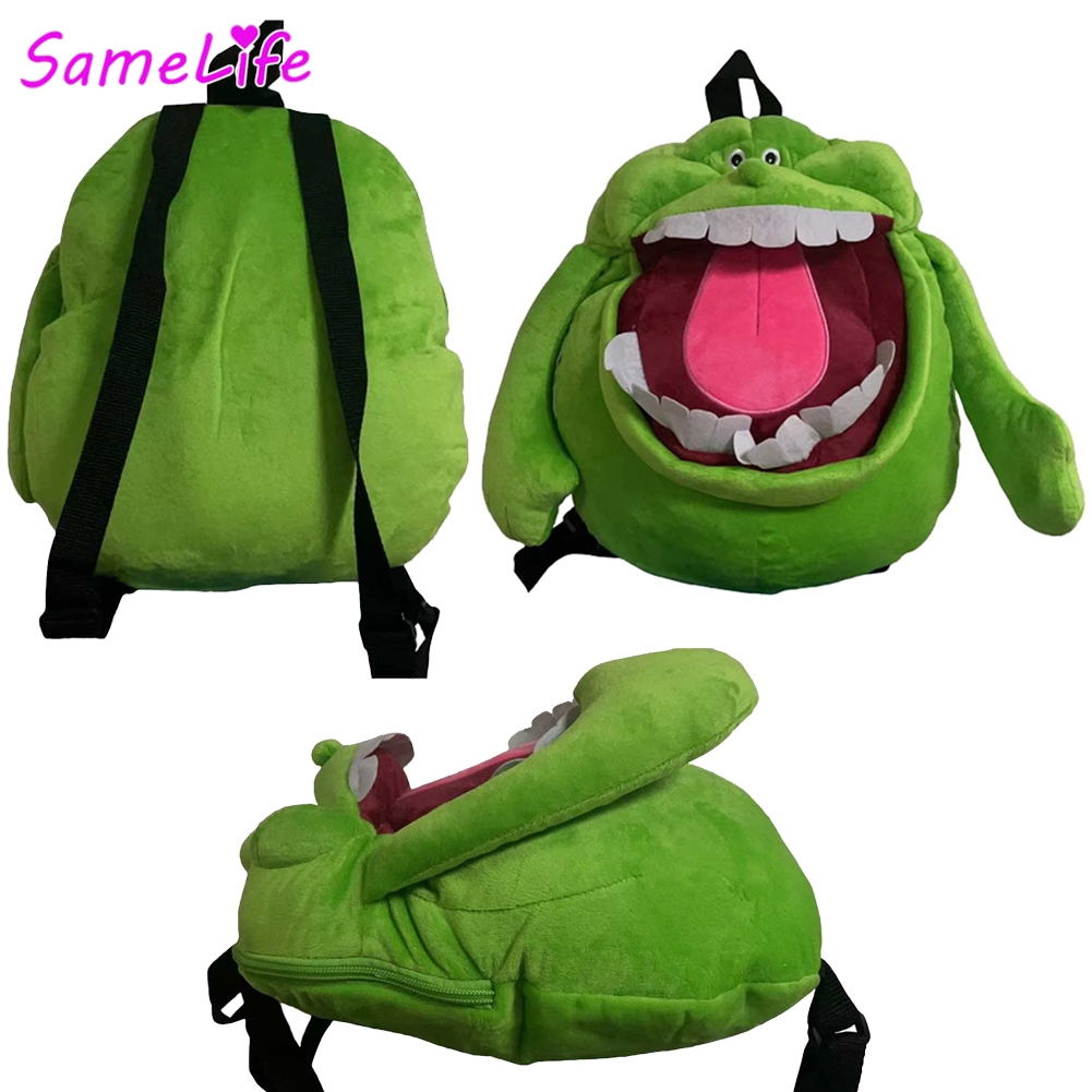 Men'S Vegan Accessories - Green Ghost Slimer Backpack Cosplay Fantasy