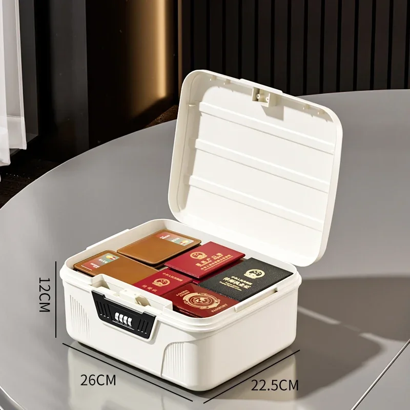 Men'S Accessories Drawer Organizer - Portable Password Lock Safe Box Household