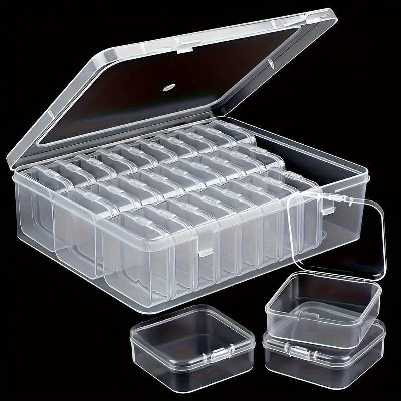 Men'S Accessories Drawer Organizer - 30pcs Clear Plastic Storage Box Set