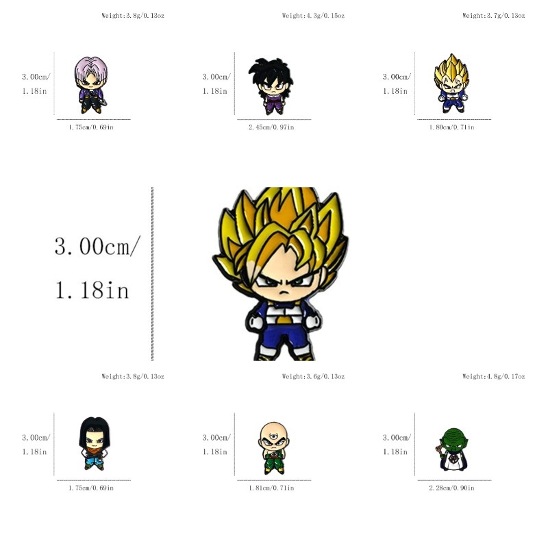 7pcs Set Cute Manga Brooches f - Lapel Pin Enamel review and price