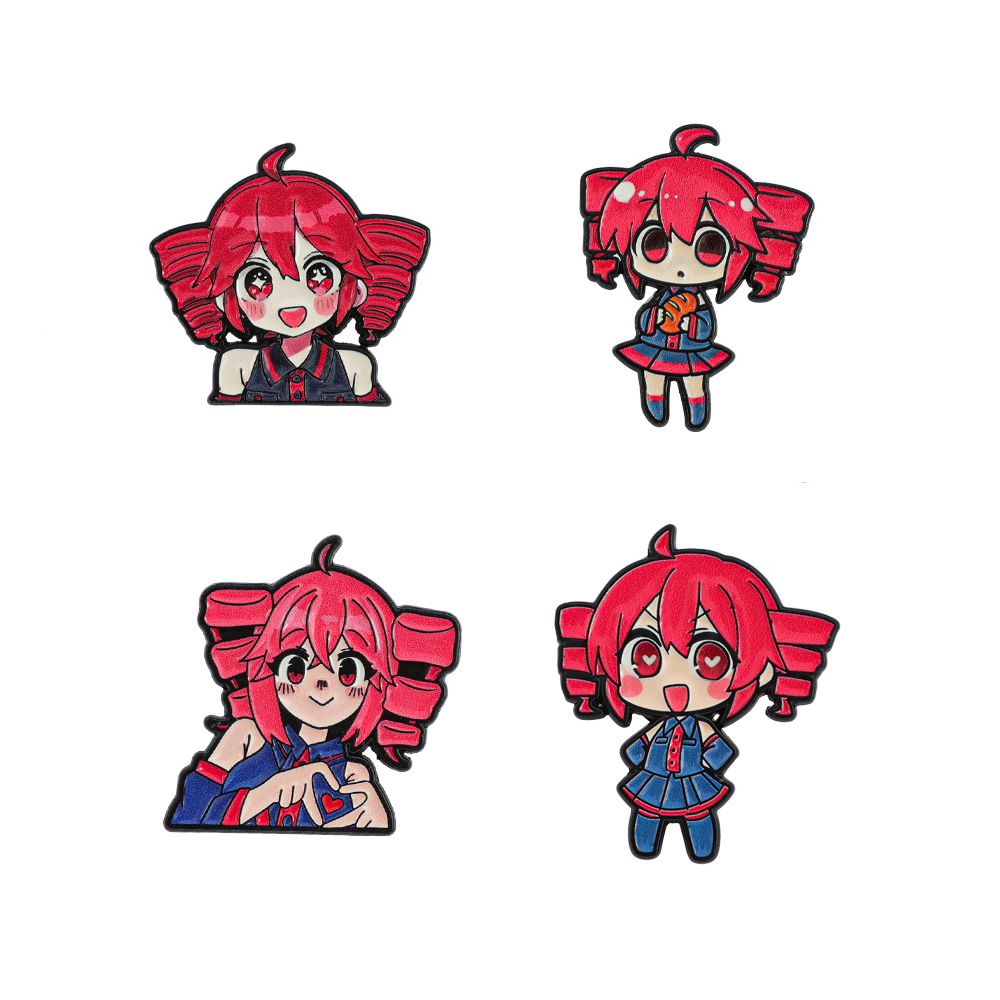 4pcs Anime Cute Cartoon Brooch - Lapel Pin Enamel review and price