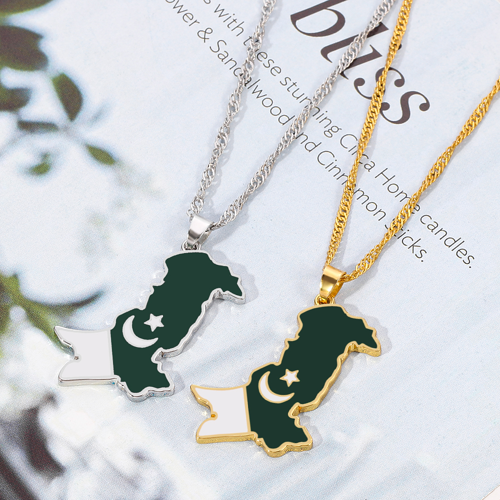Pakistan Map Creative Pendant  - Men Accessories In Pakistan review and price