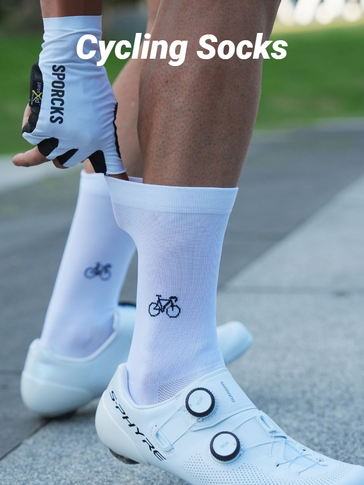 Bicycle Pattern Cycling Socks  - Men Accessories To Wear review and price