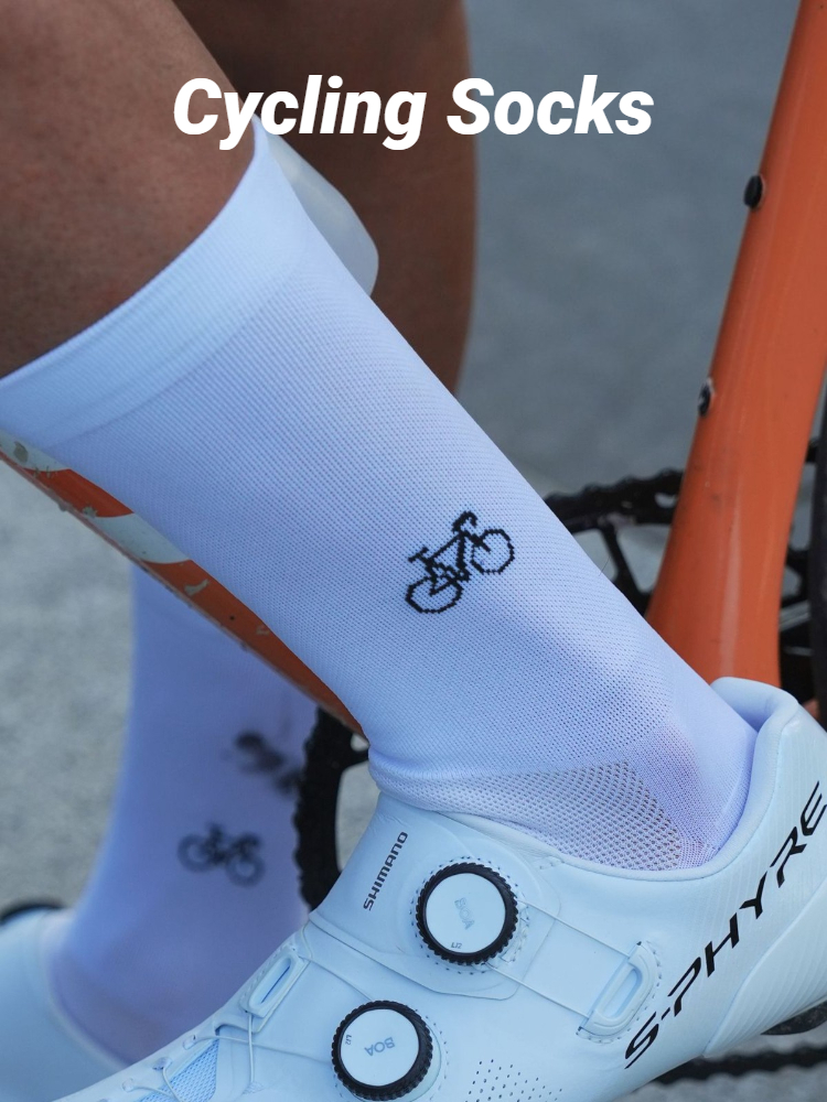 Bicycle Pattern Cycling Socks  - Men Accessories To Wear review and price