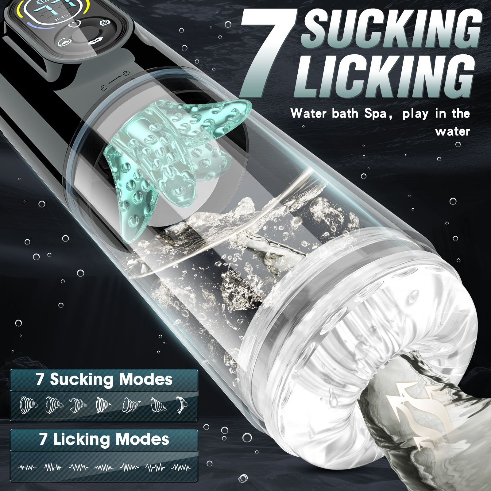 LCD Automatic Sucking Licking  - Men'S Vegan Accessories review and price