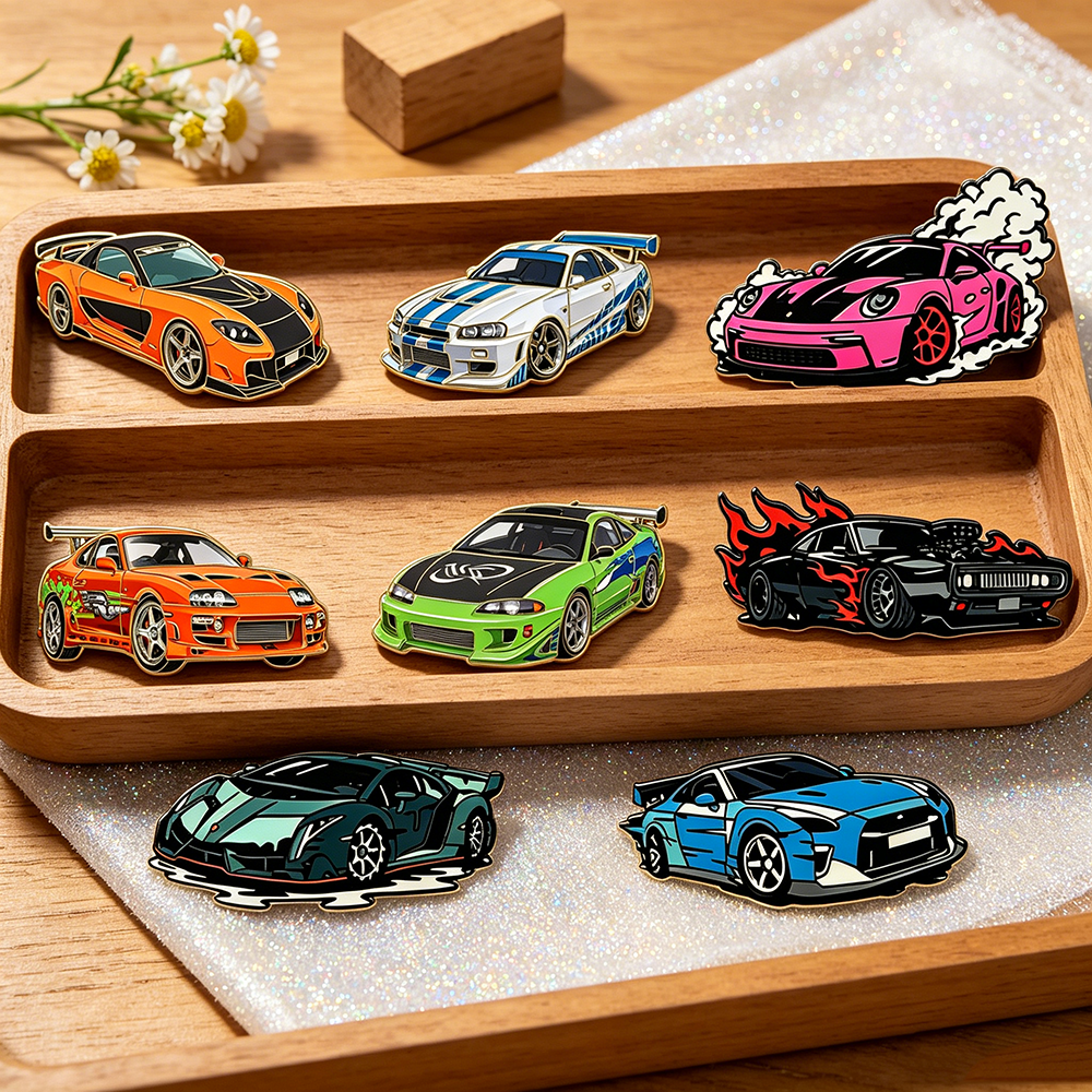 4/8pcs Fast & Furious Style Ra - Lapel Pin Enamel review and price