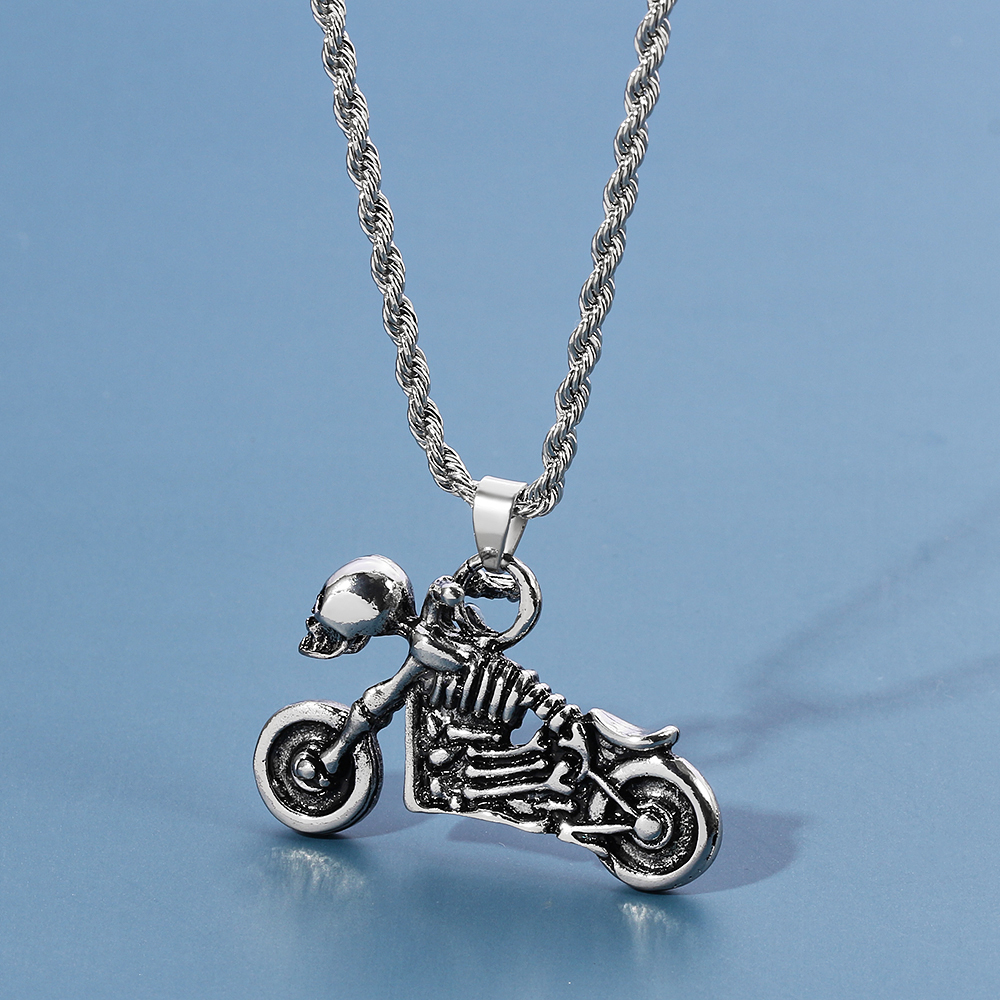 Retro Hip Hop Skeleton Motorcy - Men Accessories Fashion review and price