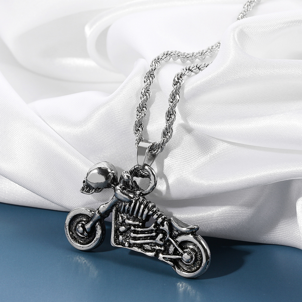 Retro Hip Hop Skeleton Motorcy - Men Accessories Fashion review and price
