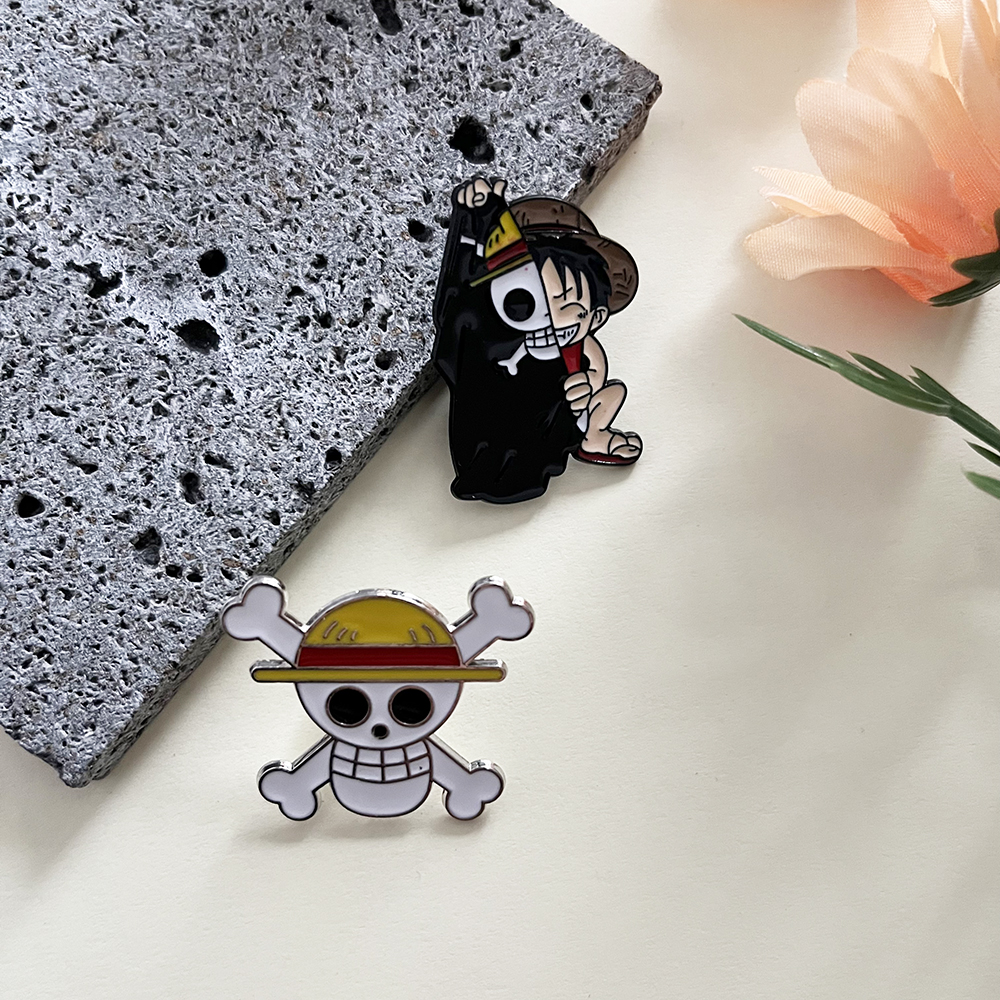 2026 New 2pcs Cute Luffy Anime - Lapel Pin Enamel review and price