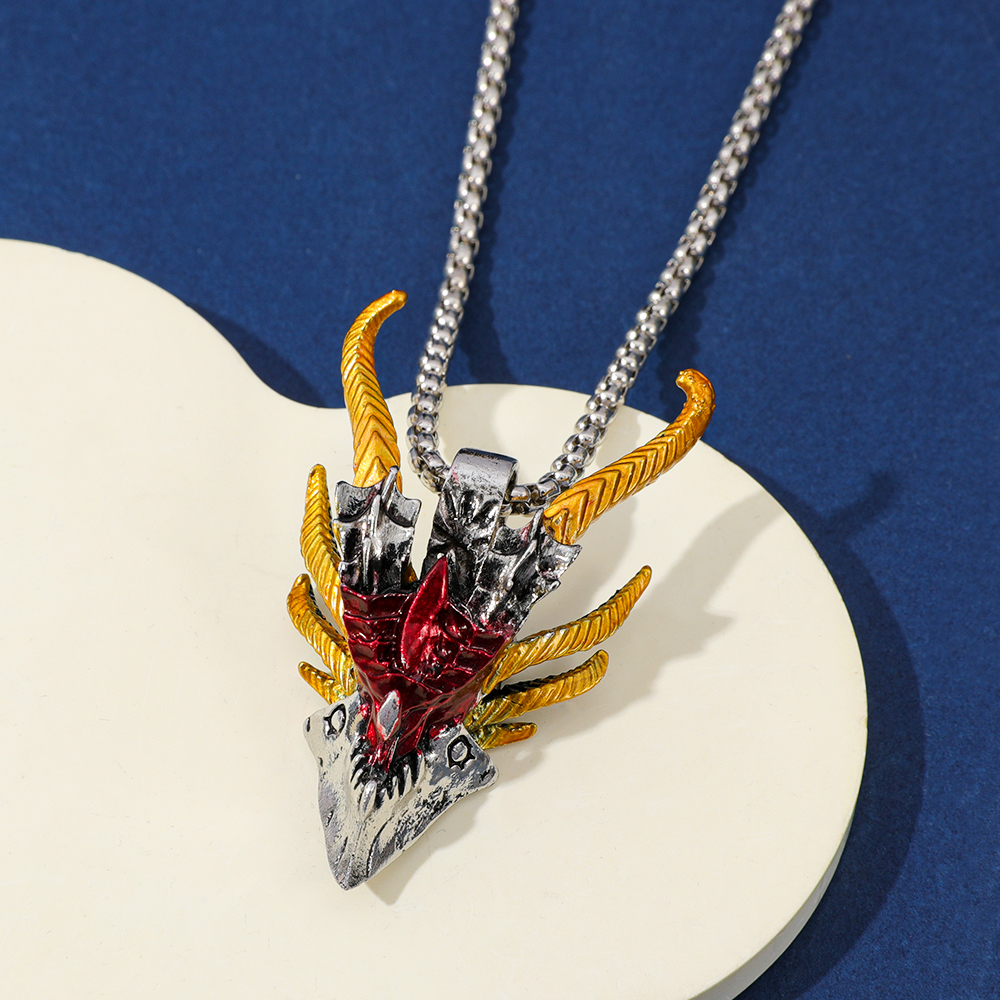 Retro Hip-Hop Evil Dragon Head - Men Accessories Fashion review and price