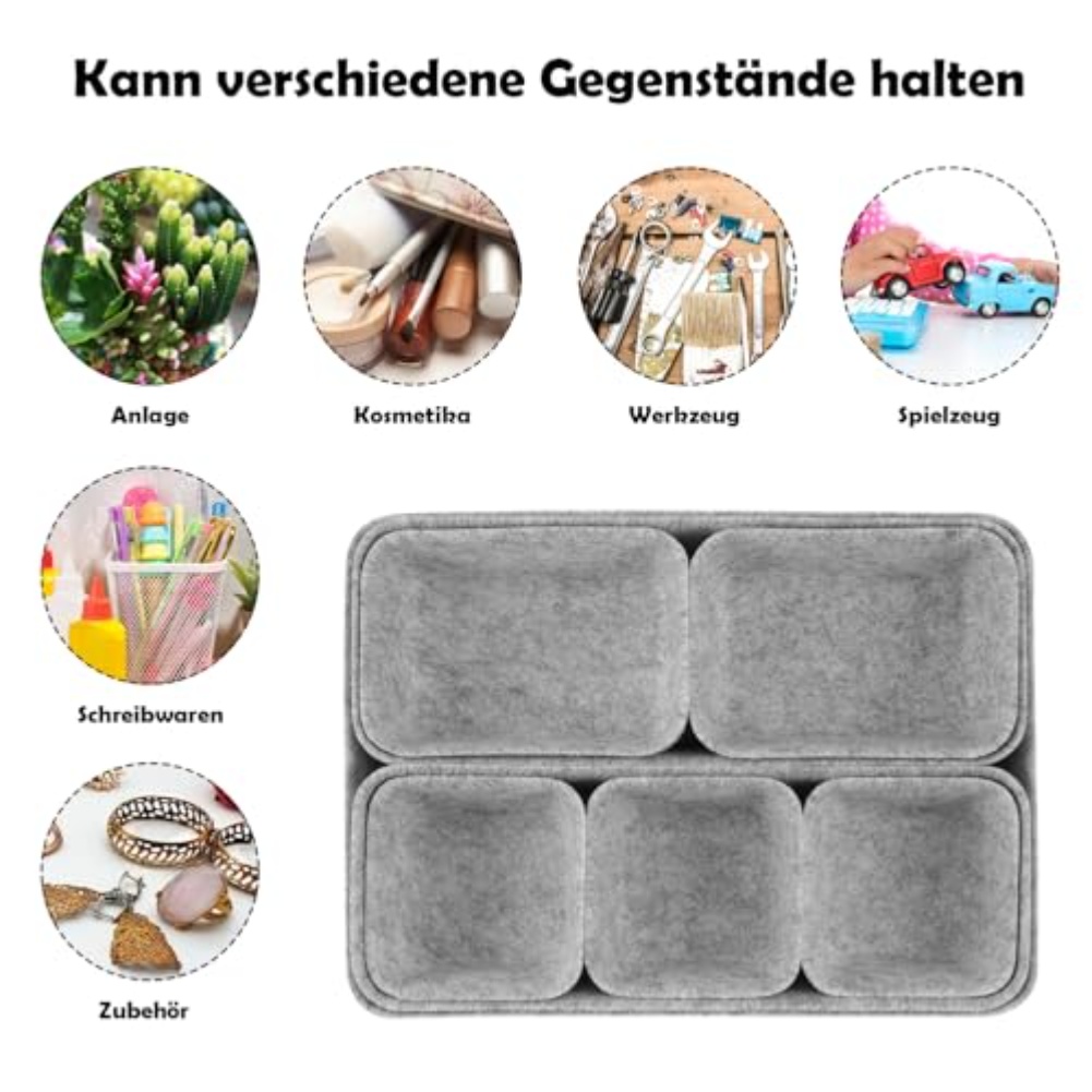 8pcs/set Felt Storage Box Desk - Men'S Accessories Drawer Organizer review and price