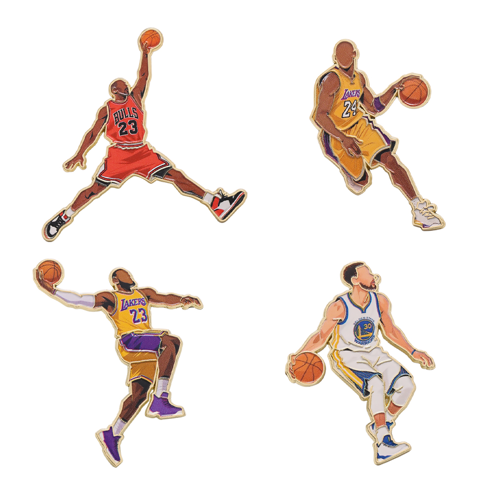 4/12pcs Sports Star Enamel Pin - Lapel Pin Enamel review and price