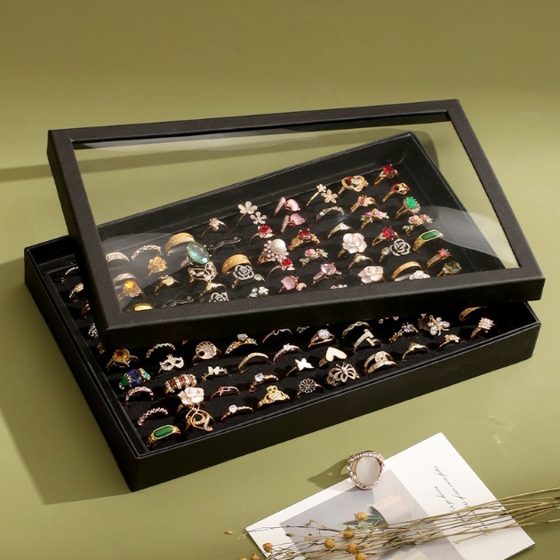1pc Black 100-Grid Jewelry Sto - Men'S Accessories Drawer Organizer review and price