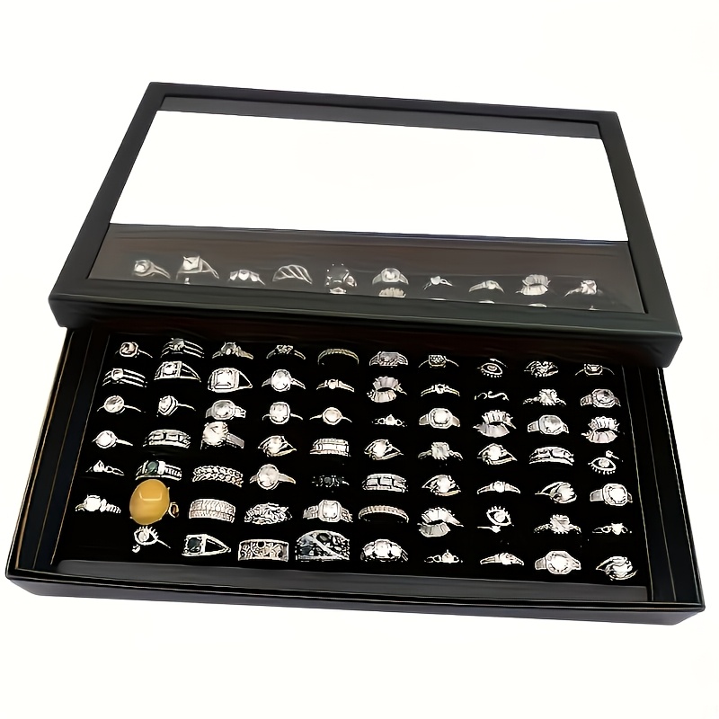 1pc Black 100-Grid Jewelry Sto - Men'S Accessories Drawer Organizer review and price