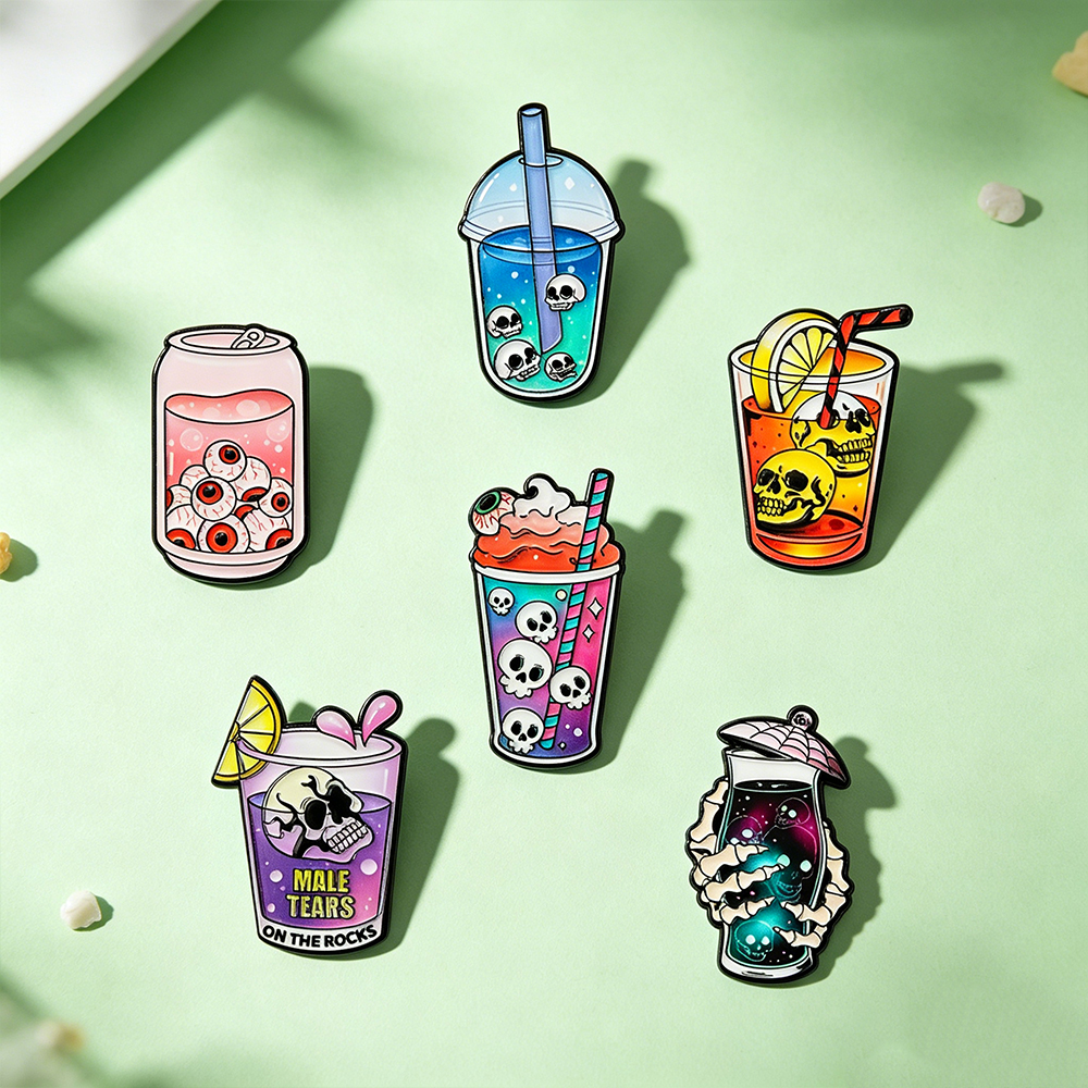 6pcs Cool Halloween Enamel Pin - Lapel Pin Enamel review and price