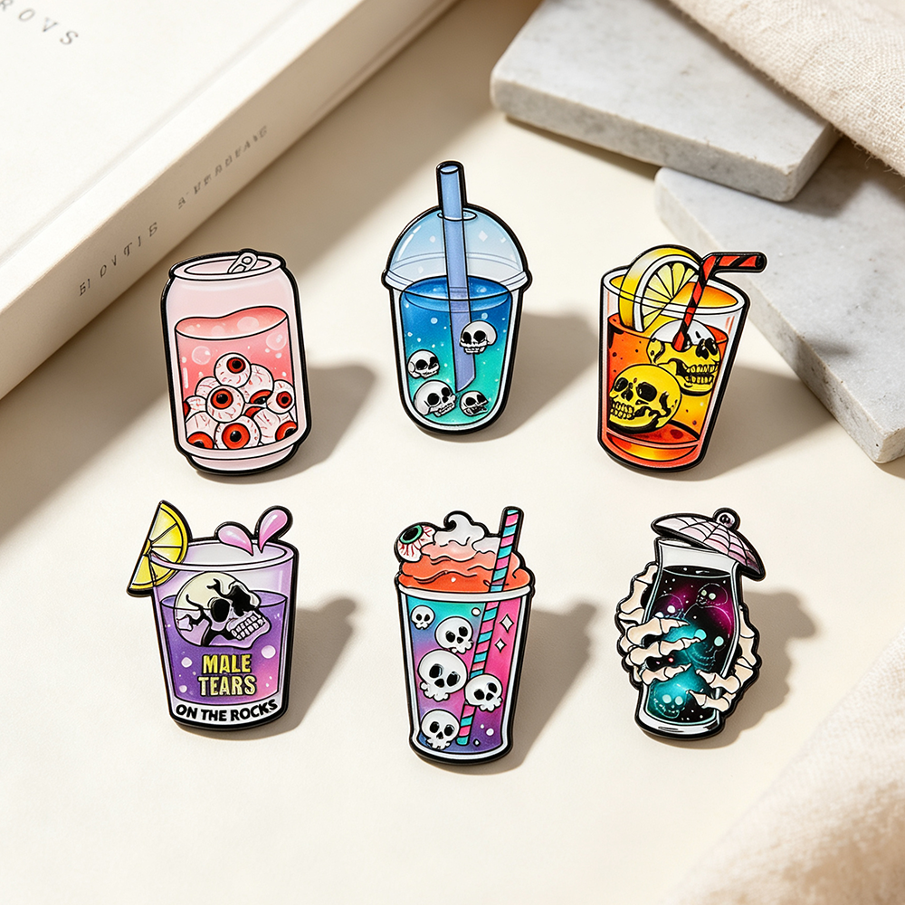 6pcs Cool Halloween Enamel Pin - Lapel Pin Enamel review and price