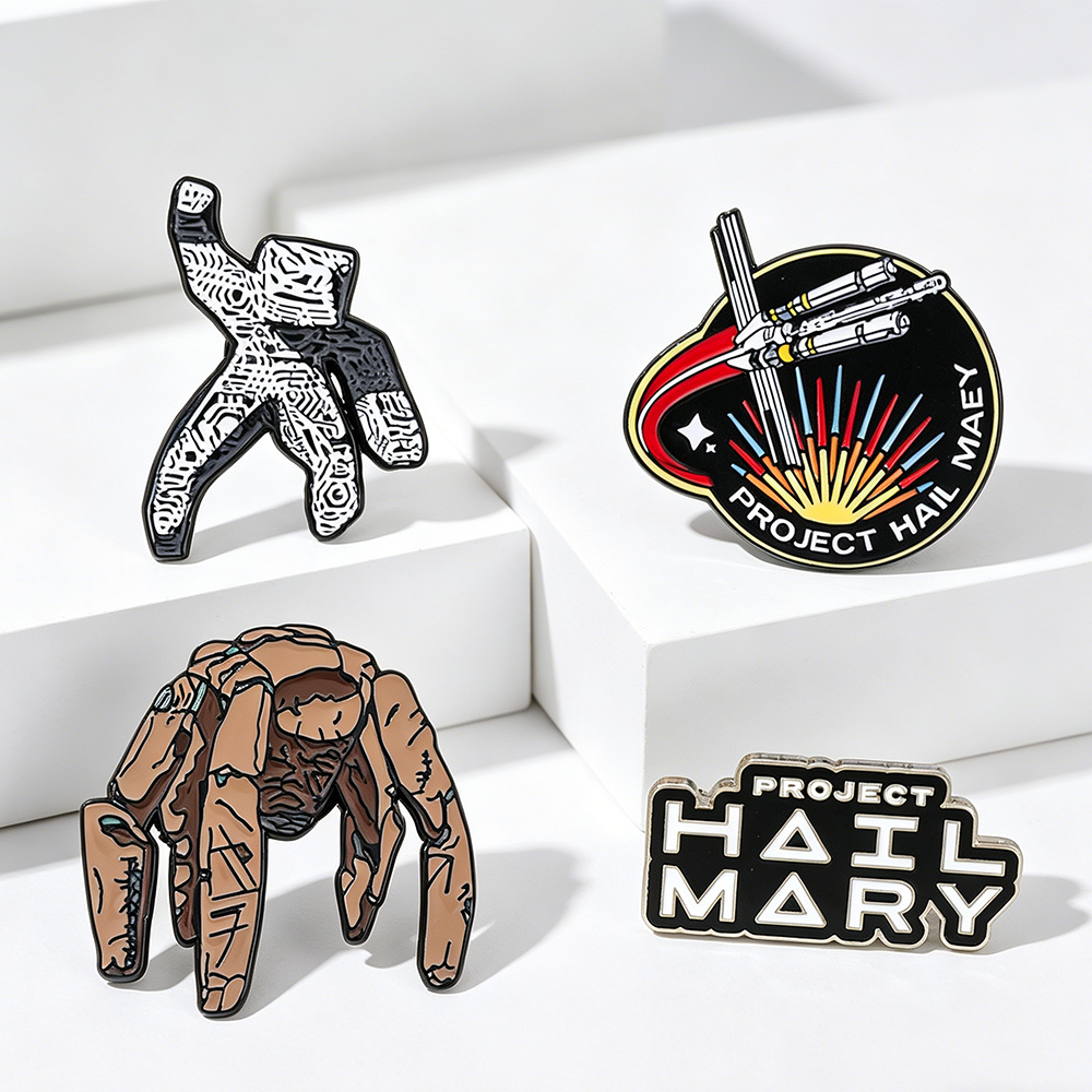 4pc Sci-Fi Enamel Pin Set Proj - Lapel Pin Enamel review and price