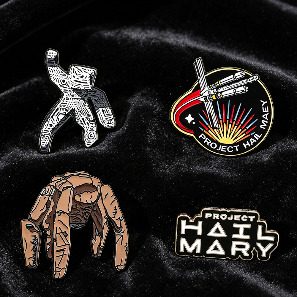 4pc Sci-Fi Enamel Pin Set Proj - Lapel Pin Enamel review and price