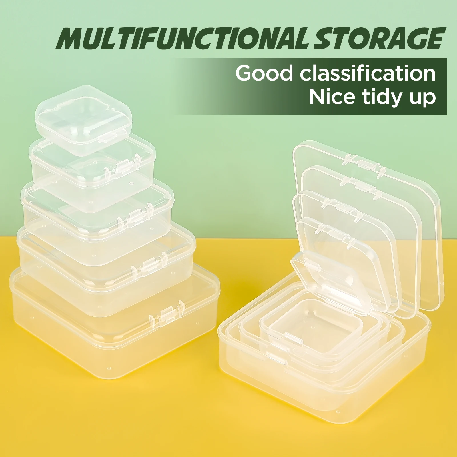 10Pcs Storage Box Transparent  - Men'S Accessories Drawer Organizer review and price