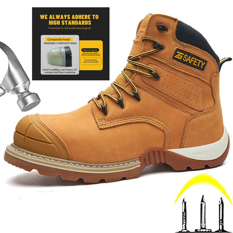 Cowhide Work Boots Genuine Lea - Men Accessories To Wear review and price