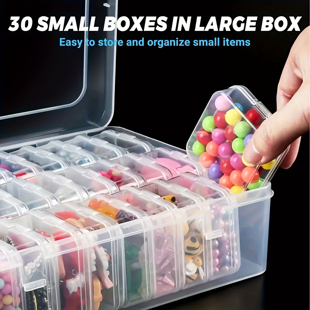 30pcs Clear Plastic Storage Bo - Men'S Accessories Drawer Organizer review and price