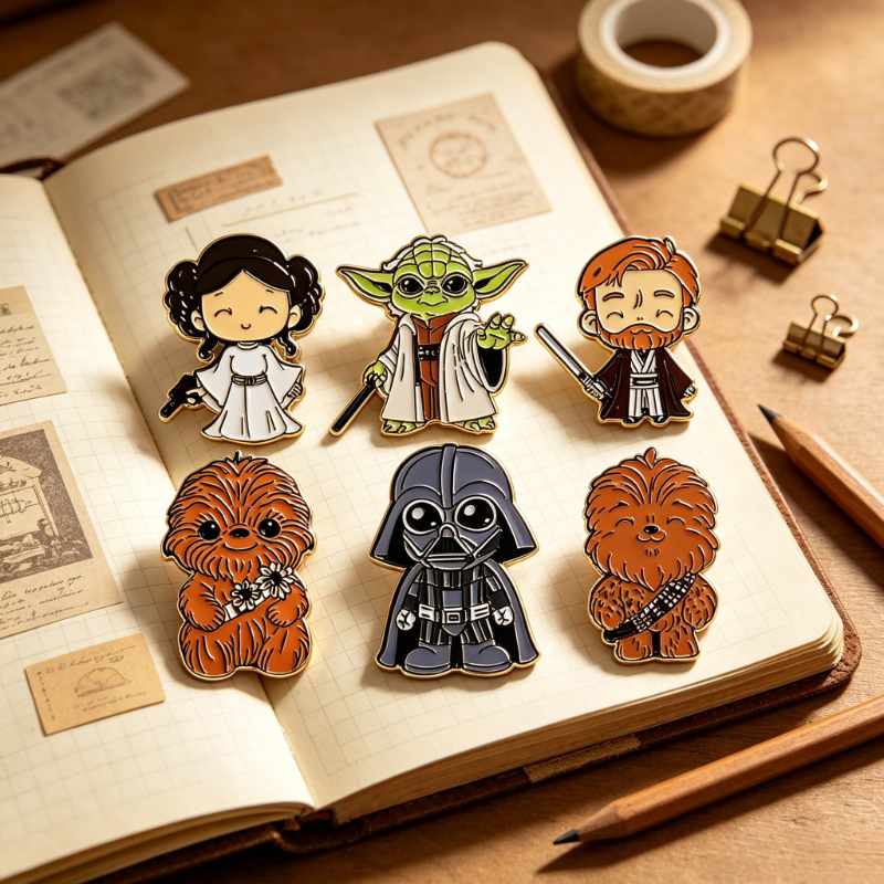 5/6/7pcs Cute Monster Brooche  - Lapel Pin Enamel review and price