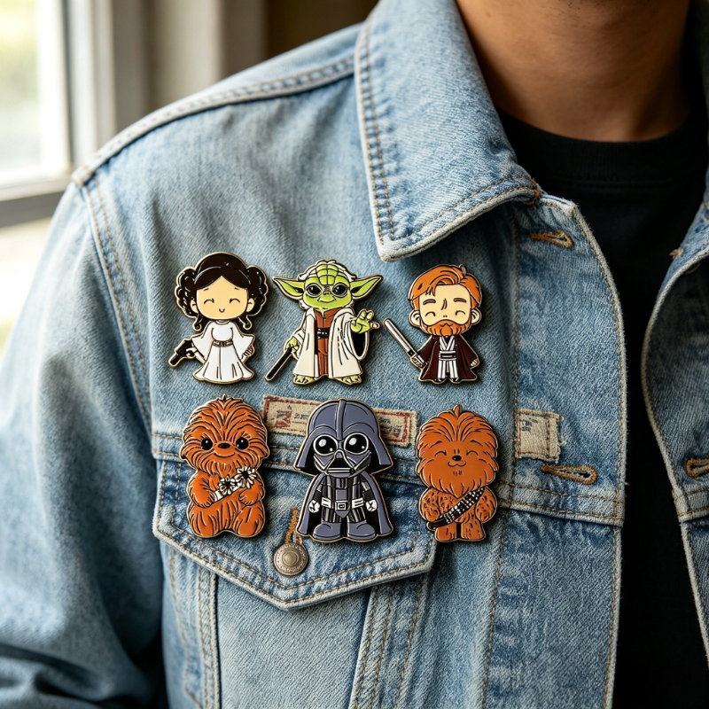 5/6/7pcs Cute Monster Brooche  - Lapel Pin Enamel review and price