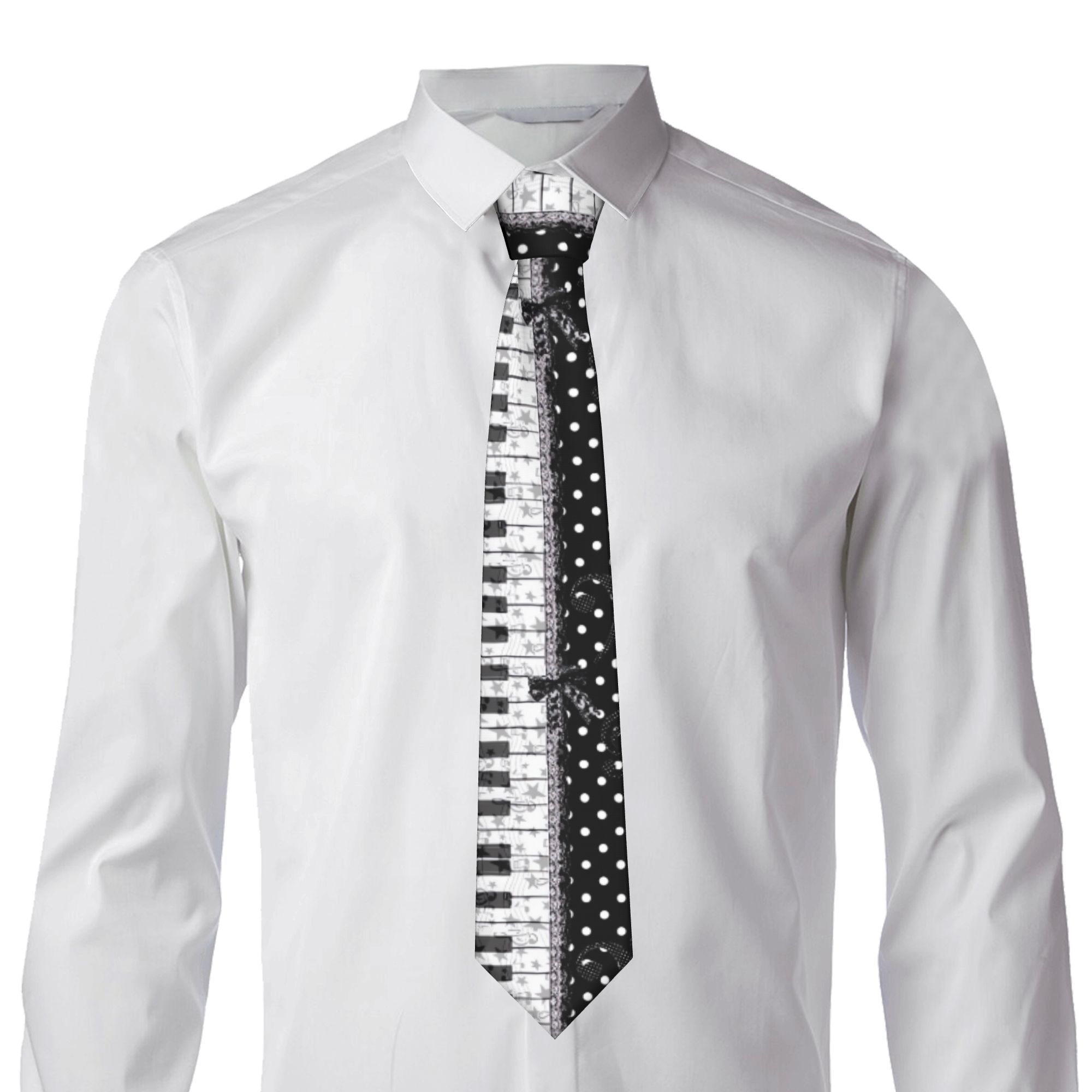 Mens Tie a polka dot and piano - Men Accessories To Wear review and price