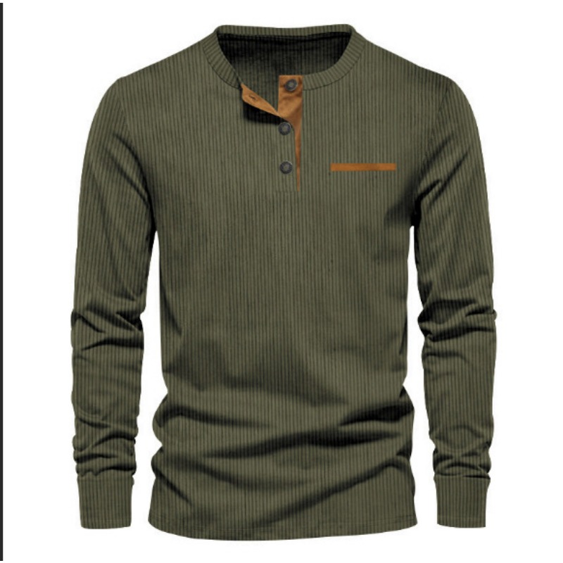 Men's Corduroy Henley Neck Lon - Men Accessories To Wear review and price